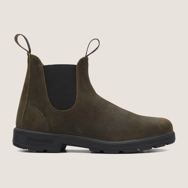 Blundstone Originals Chelsea Boots Voor Heren Donker Olijfgroen Suède