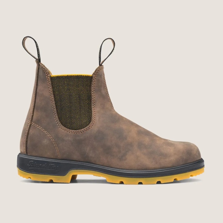 Heren Classics Chelsea Boots Rustiek Bruin/mosterd Blundstone