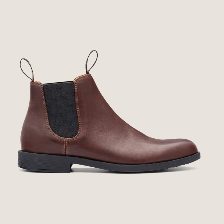Heren Blundstone Dress Enkellaarzen Kastanje