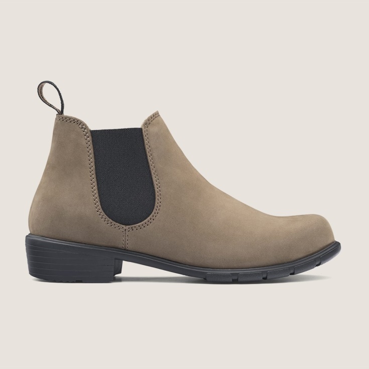 Blundstone Damesserie Enkellaarzen Steen Nubuck
