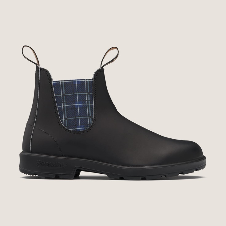 Dames Originals Chelsea Boots Zwart/plaid Blundstone