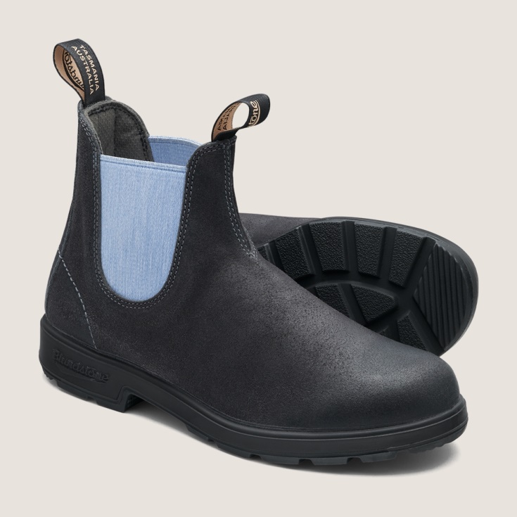 Blundstone Heren Originals Suède Laarzen Staalgrijs/blauw