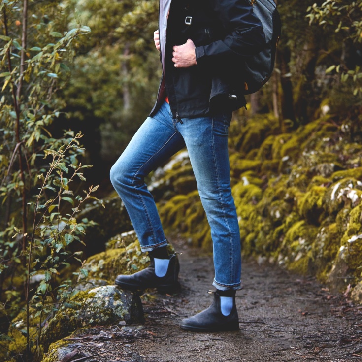 Blundstone Heren Originals Suède Laarzen Staalgrijs/blauw