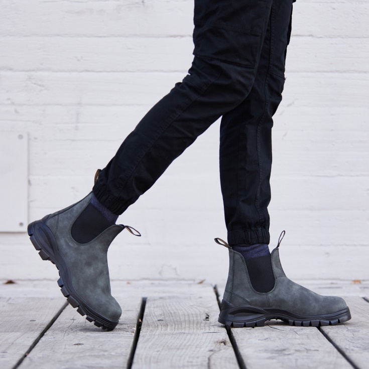 Blundstone Heren Lug Chelsea Boots Rustiek Zwart