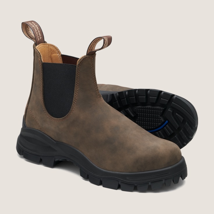 Heren Lug Chelsea Boots Rustiek Bruin Blundstone