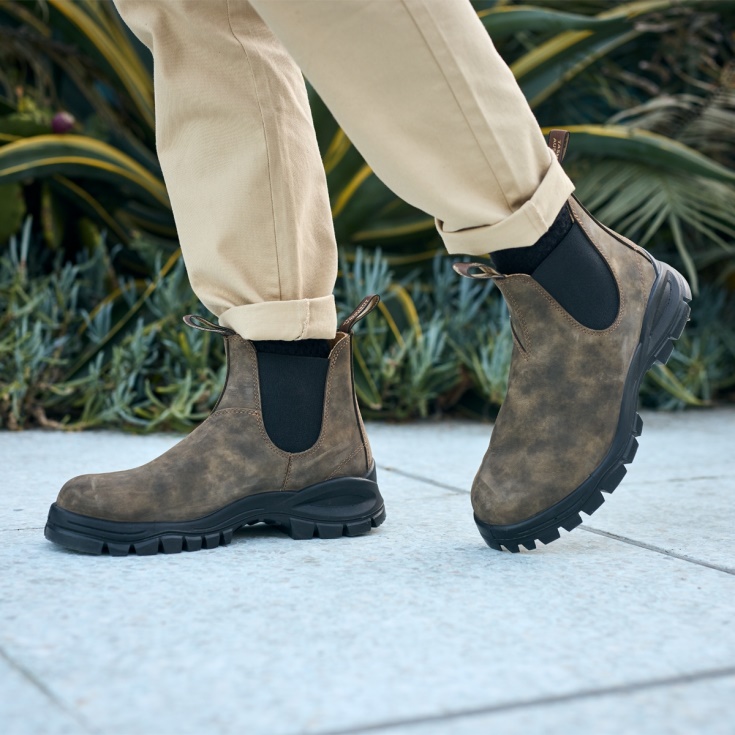 Heren Lug Chelsea Boots Rustiek Bruin Blundstone