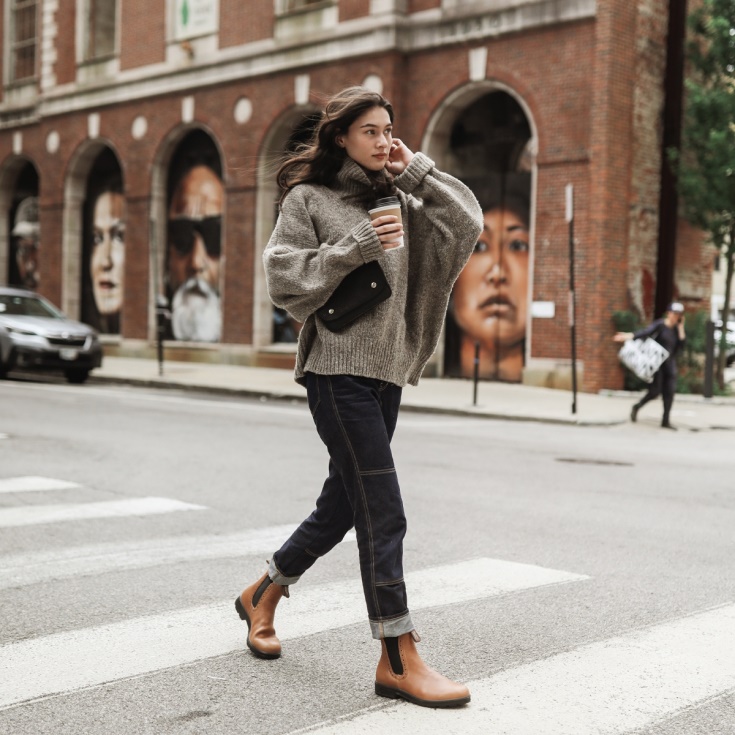 Originele Hoge Dameslaarzen Camel Blundstone