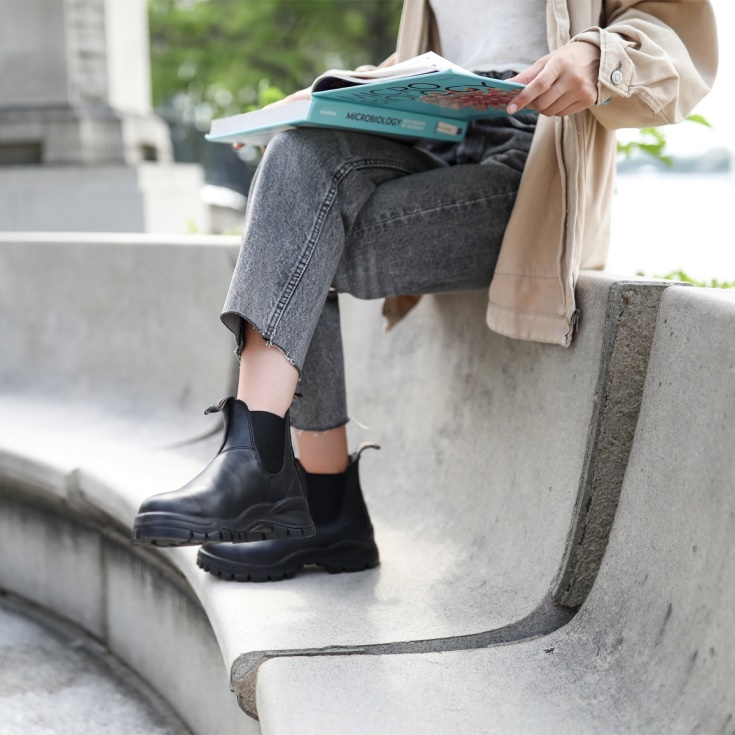 Lug Chelsea Boots Voor Dames Zwart Blundstone