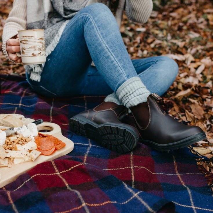 Klassieke Dames Chelsea Boots Walnootbruin Blundstone