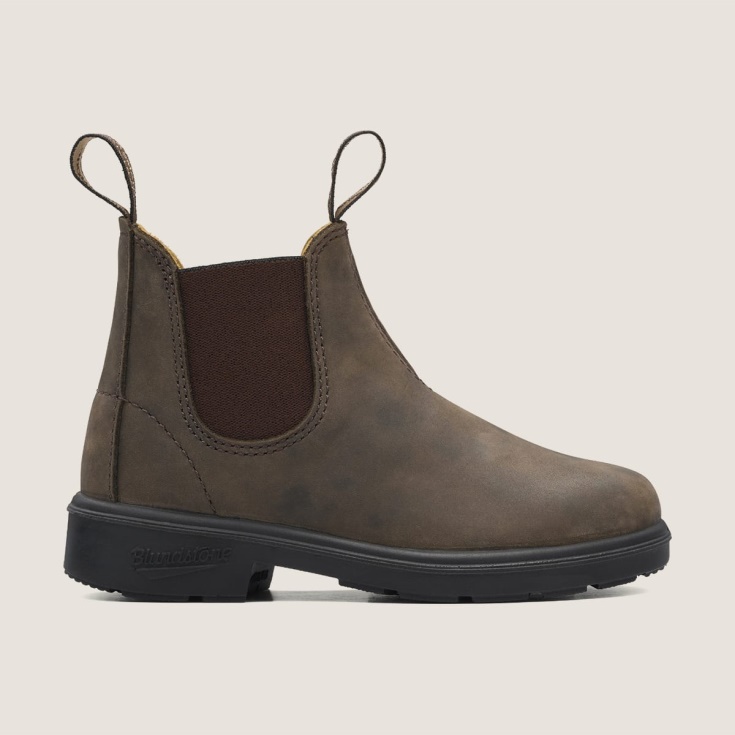 Chelsea Boots Uit De Kinderserie Rustiek Bruin Blundstone