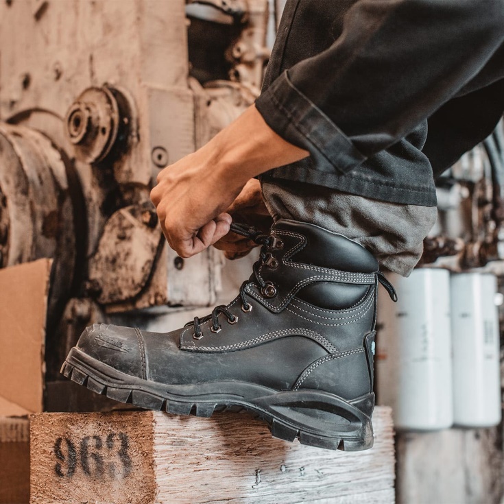 Work Series Laarzen Met Rits Zwart Blundstone